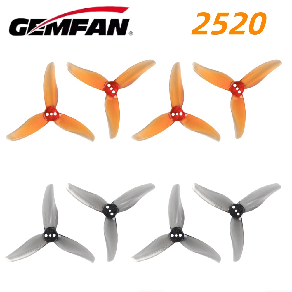 Drone Racing Motor - 4 paires d'hélices Gemfan Hurricane 2520
