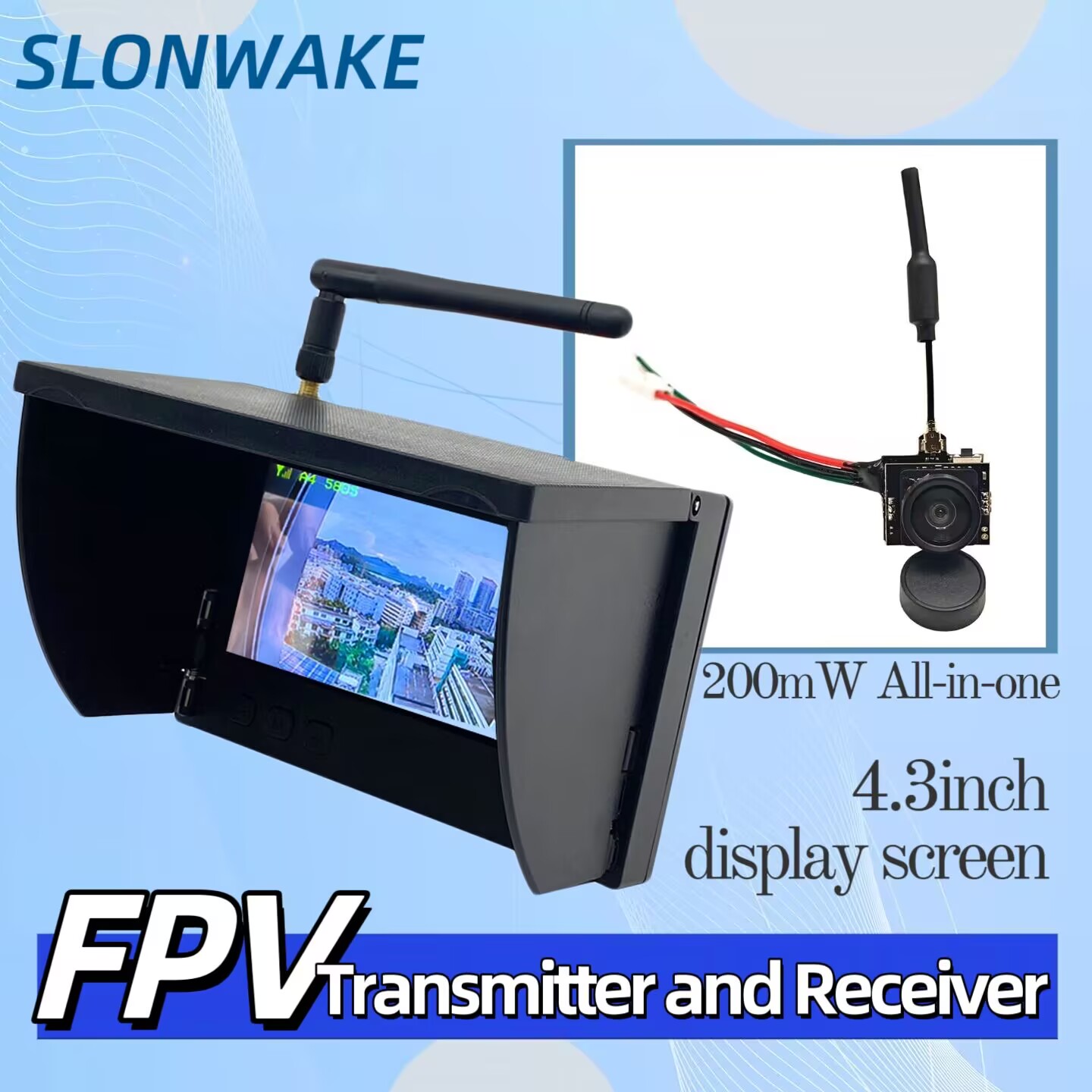 Drone Racing Camera - Caméra de transmission vidéo analogique SLONWAKE
