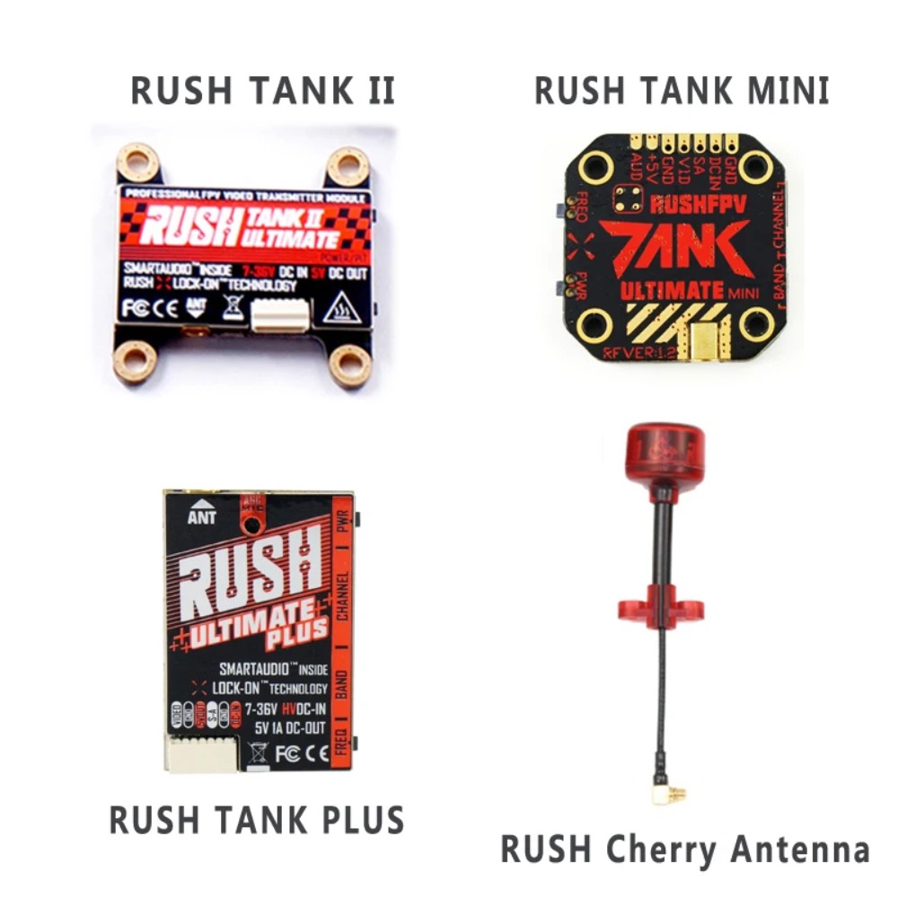 Drone Racing Vtx - Émetteur vidéo RUSH TANK Ultimate II/Mini/PLUS/Solo