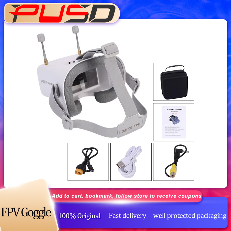 Lunettes FPV 008D PRO blanches - Drone Racing Goggles avis et prix
