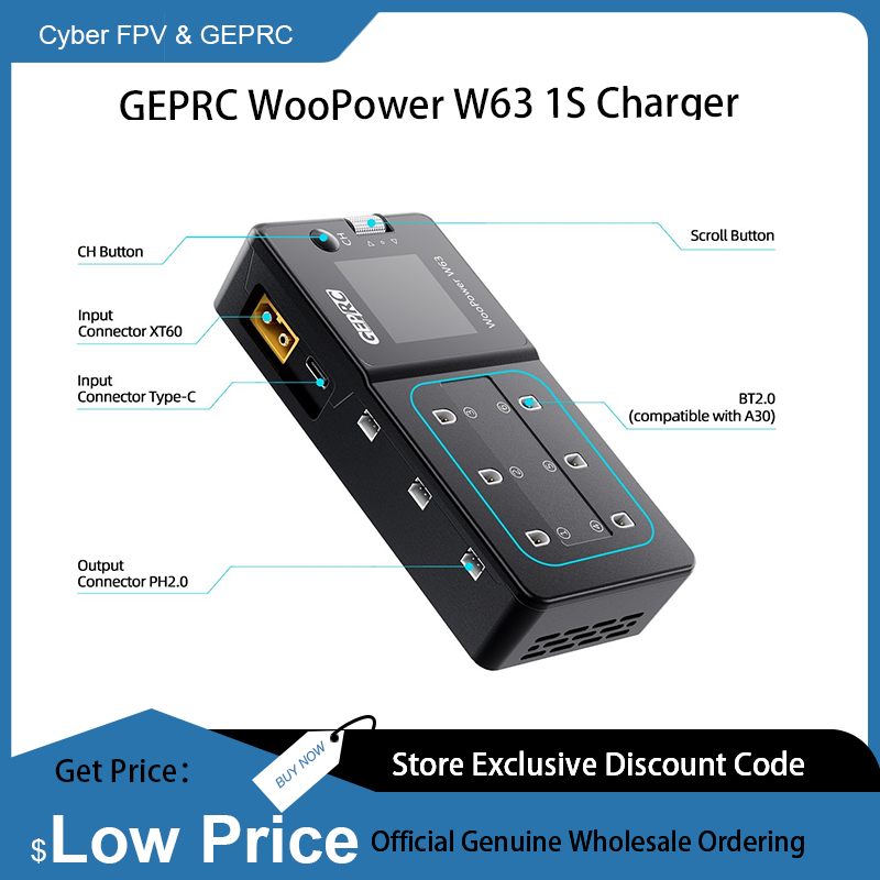 Chargeur gerpc WooPower W63 1S - Drone Racing Charger avis et prix